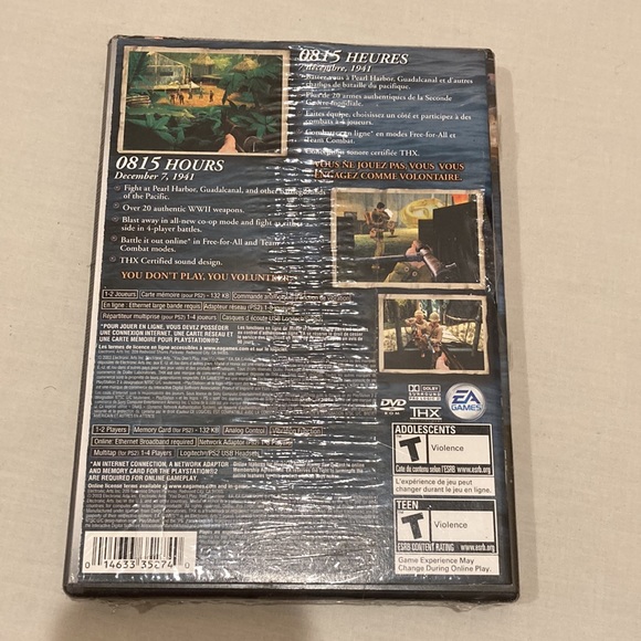 Medal of Honor Rising Sun PS 2 Video Game Playstation 2 New - Picture 3 of 8